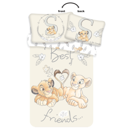 Obliečky do postieľky Leví Kráľ "Best friends" 100 x 135, 40 x 60 cm Jerry Fabric Fabrics