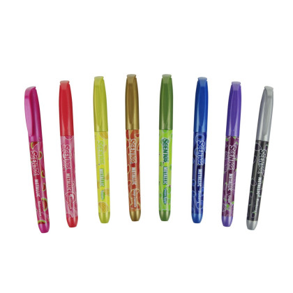 Metalické fixky Scentos 8 ks