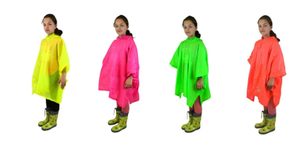 Detské poncho PVC neónová, Pidilidi, PL0066