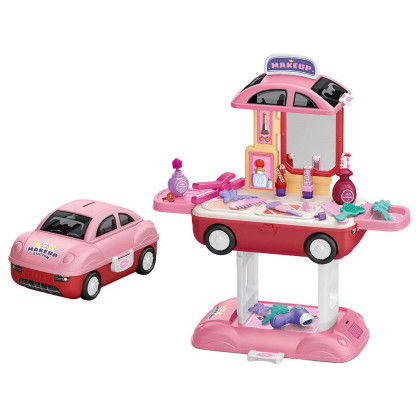 Dievčenský kozmetický salón v aute 2v1 Baby Mix