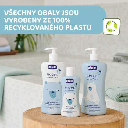 Sprchový gél s aloe a harmančekom Natural Sensation 200 ml, 0 m+ Chicco