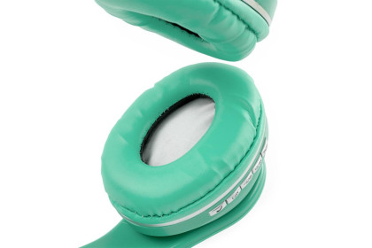 Bluetooth bezdrôtové detské slúchadlá s uškami zelená