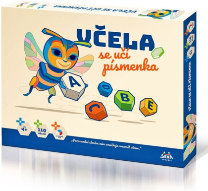 Včela sa učí písmenká 110ks mozaika v krabici