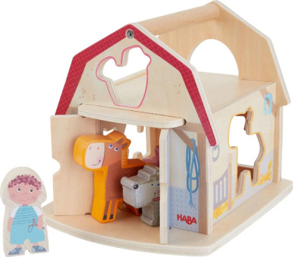 Drevená hračka Vkladanie a triedenie Farma Haba