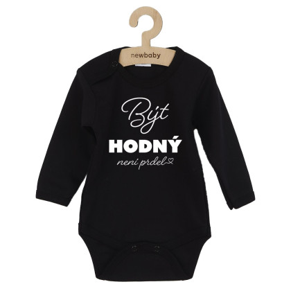 Detské body s potlačou New Baby Byť hodný.....