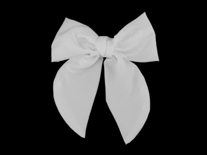 Mašľa do vlasov/francúzska spona biela