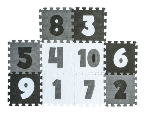 Detské penové puzzle, podložka na zem, číslice, Smily Play 10 ks