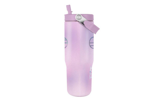 Hrnček cestovný s uchom so slamkou 850 ml K-pop Demon Hunters