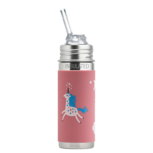 Detská fľaša Termo so slamkou 260 ml Pura