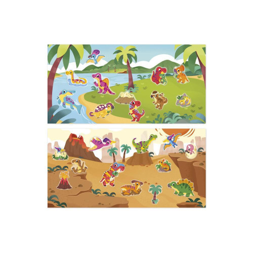 Kreatívna sada My arts&crafts Prelepovateľné samolepky Dinosaury Janod