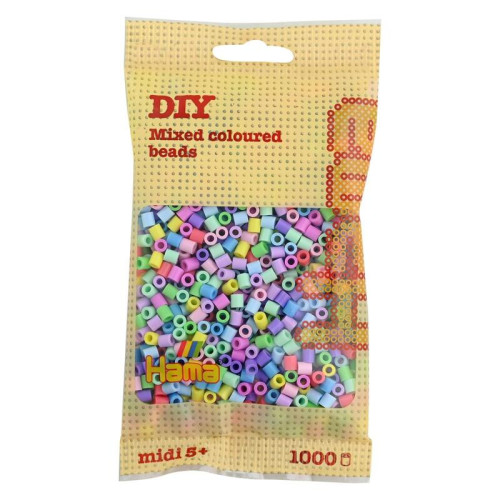 Zažehľovacie korálky MIDI mix 1000ks v sáčku Hama