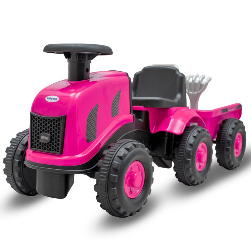 Detské odrážadlo traktor s vlečkou Benny Baby Mix