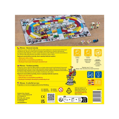 Spoločenská hra pre deti Monza SK CZ verzia Haba
