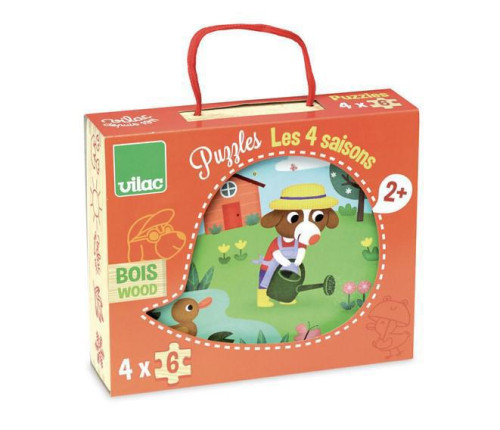 Vilac Drevené puzzle 4 obdobia