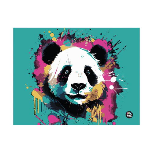 Obrus do výtvarnej výchovy 65x50 cm Panda