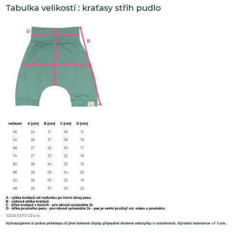 Detské kraťasy Morský svet šedej Esito