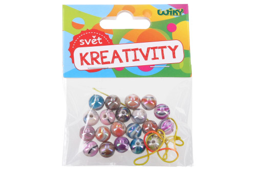 Farebné korálky so špagátom