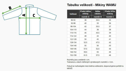 Fleecová mikina detská Mozaika - modrá Wamu