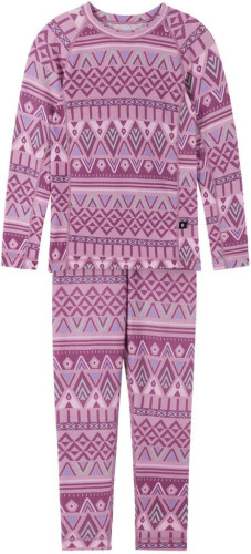 Detský set funkčnej bielizne Reima Taitoa - Grey Pink