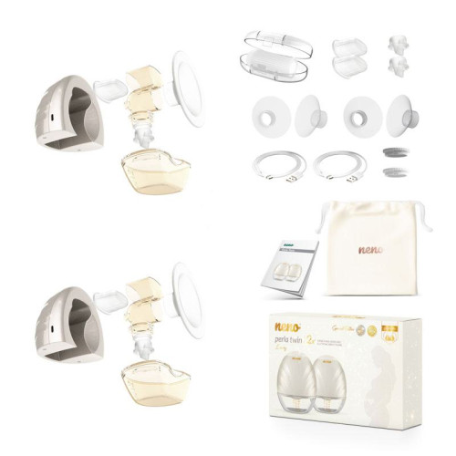 Odsávačka materského mlieka duo elektrická handsfree Perla Twin neno