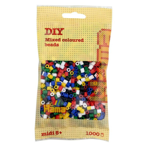 Zažehľovacie korálky - mix 1,3,5,8,10,18 207-66 mix č. 66 Hama