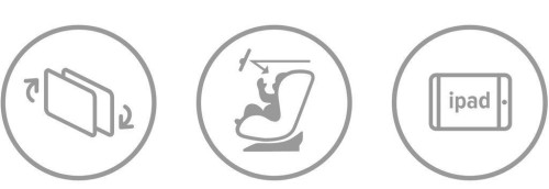 Babypack Spätné zrkadlo/držiačik na iPad 2v1