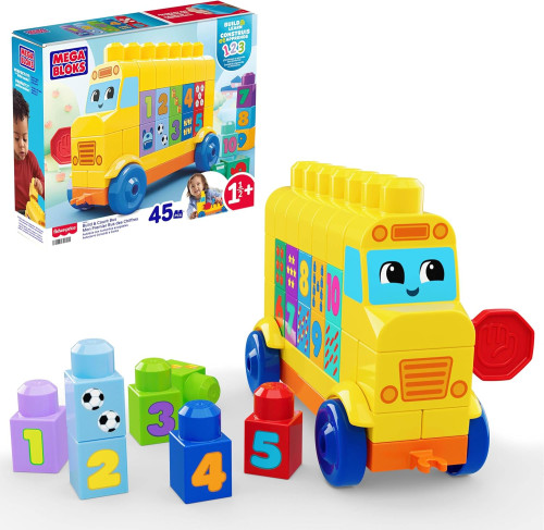 Zábavný autobus s počítaním Mega bloks