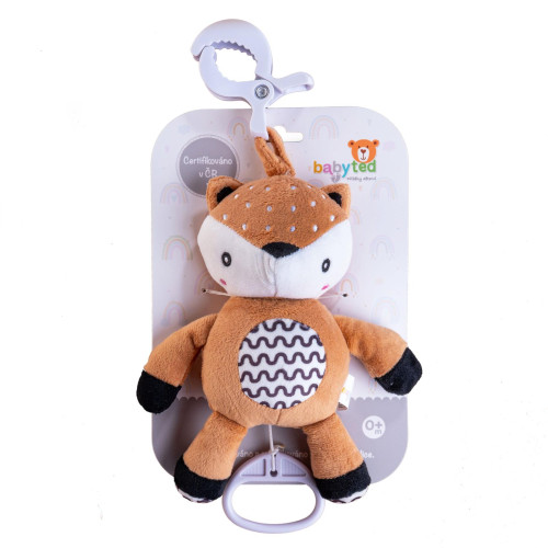 Naťahovací hrací strojček plyš 30 cm záves na postieľku/kočík Babyted