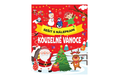 Zošit s nálepkami Čarovné Vianoce