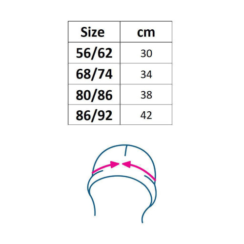 Dojčenská bavlnená čiapočka New Baby Luxury clothing ružová
