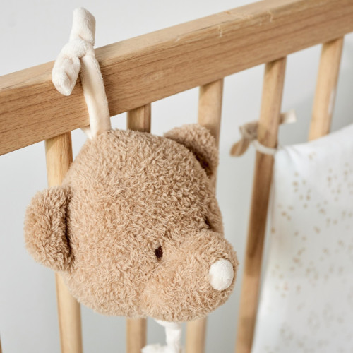 Hračka hudobná Teddy medvedík Nattou 16 cm, 0 m+
