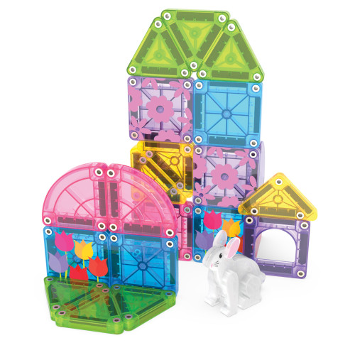 Magnetická stavebnica microMAGS Spring Garden Travel Set 24 dielov