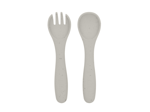 Príbor 2-dielny Platinum Silicone KikkaBoo
