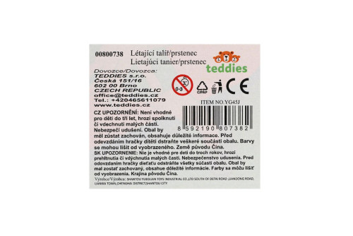 Lietajúci tanier/prstenec 25cm