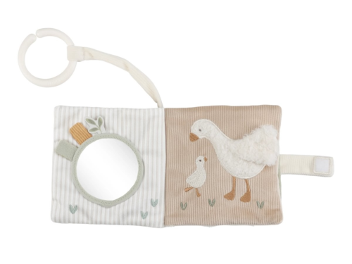 Závesná textilná knižka s aktivitami Newborn Naturals Little Dutch
