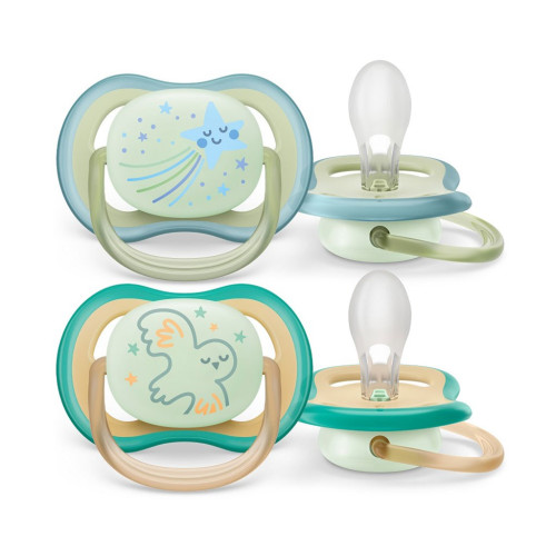 Cumlík Ultra air nočný 0-6 m chlapec, 2 ks Philips Avent