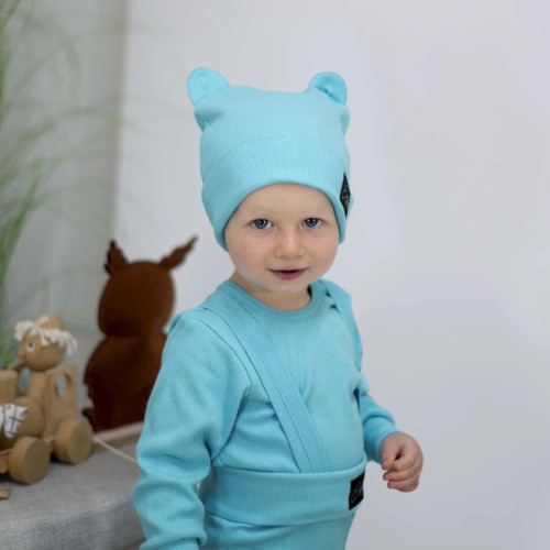 Rastúce body rebrované Turquoise - tyrkysová Esito