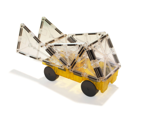 Magnetická stavebnica Cars 2 dielna Green/yellow Magna Tiles