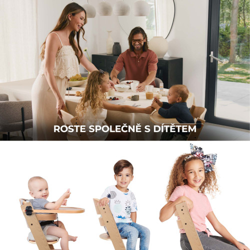 Stolička jedálenská Enock Kinderkraft