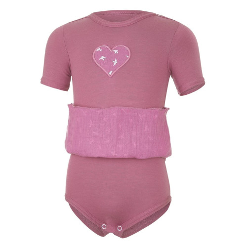 Body šaty tenké KR Outlast UPF 50+ tm.staroružové lastovičky Little Angel