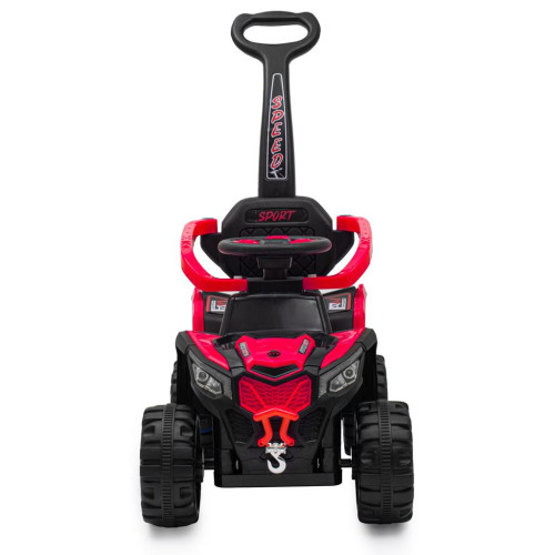 Detské elektrické odrážadlo Baby Mix Ruggy s vodiacou tyčou
