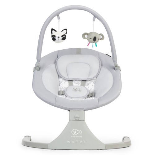 Lehátko hojdacia s melódiou 2v1 LULI grey, do 9 kg KINDERKRAFT