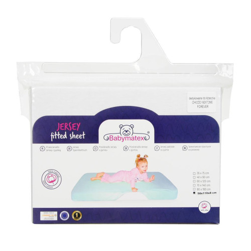Prestieradlo jersey s gumou 58 x 110 x 8 cm Babymatex