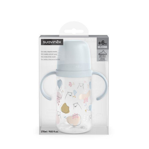 Fľaša s uškami Bear 270 ml Suavinex