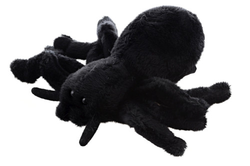 Plyšový pavúk čierny 14 cm Eco-friendly
