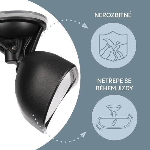 Malé spätné zrkadlo Deluxe Black Zopa
