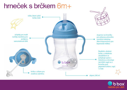 Univerzálna sada na pitie 3v1 240 ml B.box
