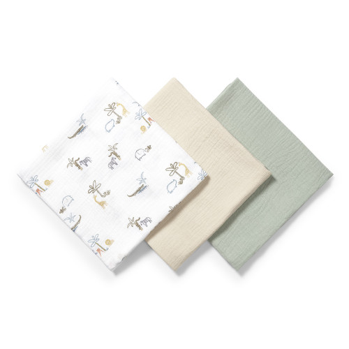 Mušelínové - super mäkké plienky, 3 ks 70x70cm Mätová Baby Ono