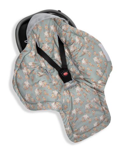 Fusak/zavinovačka/deka do autosedačky Vintage Animals Sky Blue Sleepee