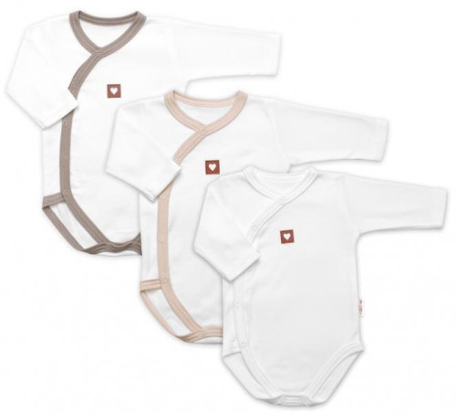 Rastúca výhodná sada 3x body s bočným zapínaním Nature Baby Nellys